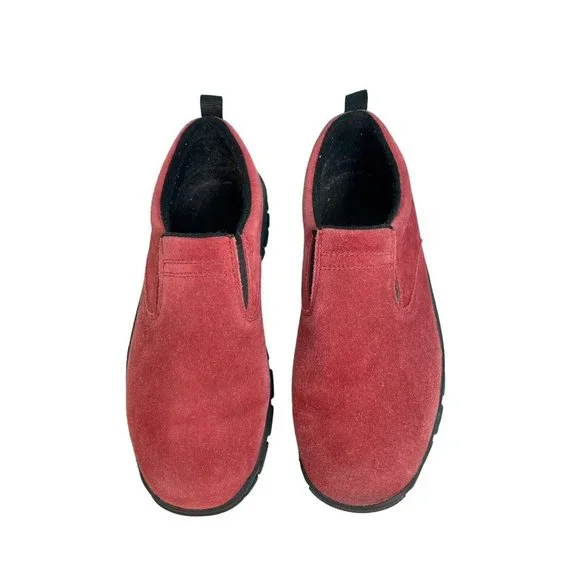 Lands' End Shoes Land End Suede Slip On Comfort Shoes Loafers